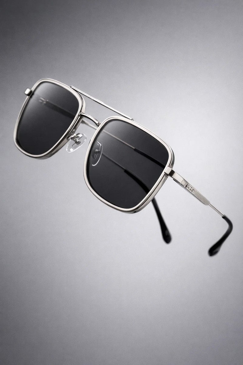 VEGAS Full Rim Square Unisex Grey  Sunglasses V2070 S C1 - Image 2